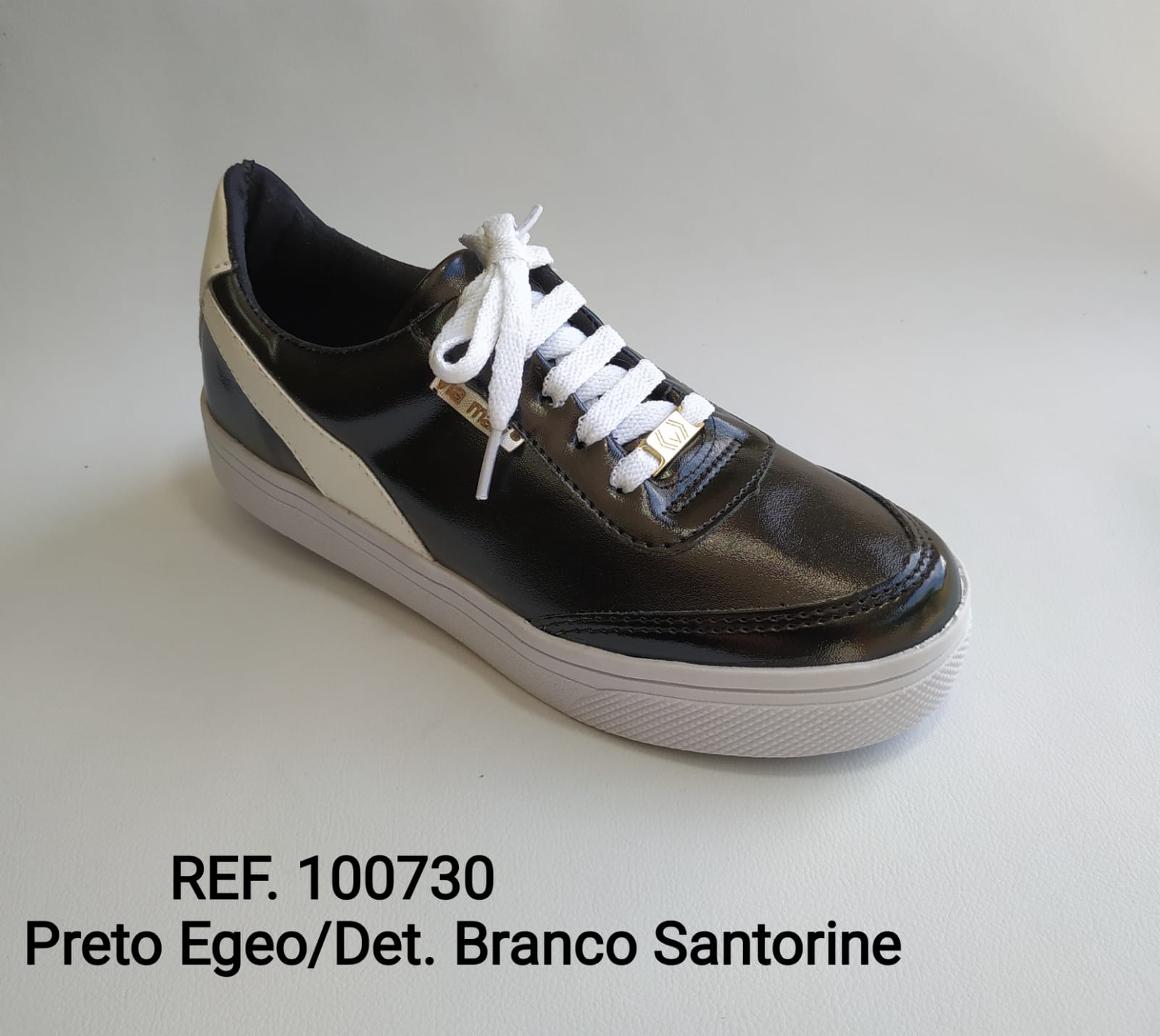 Ref. 100730 Preto Egeo Det. Branco Santorine