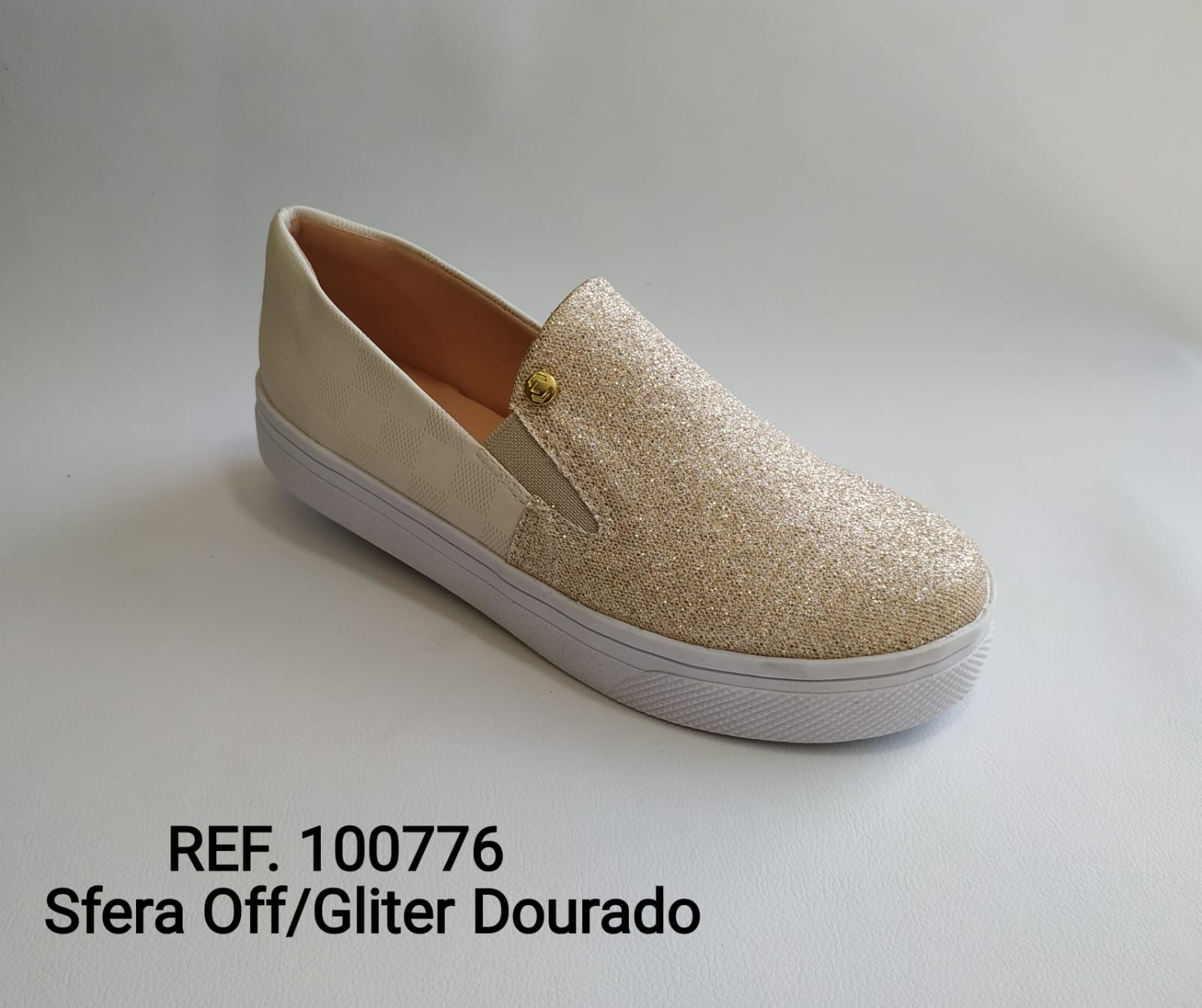 Ref. 100776 Sfera Off Gliter Dourado